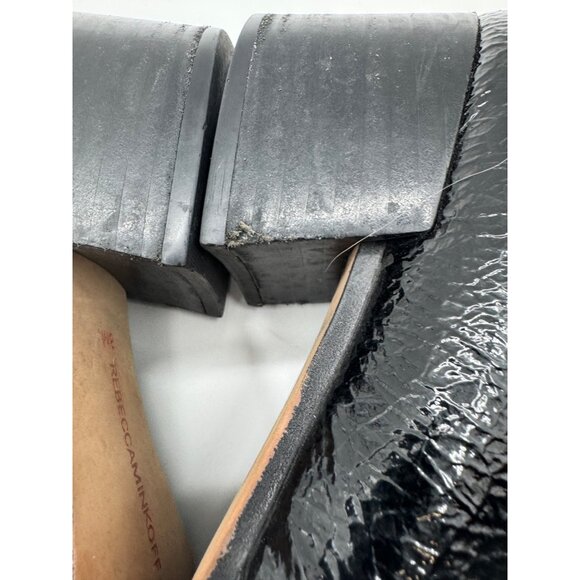 Rebecca Minkoff Edie Black Patent Leather Tassel Loafers Size 8M - Picture 9 of 12